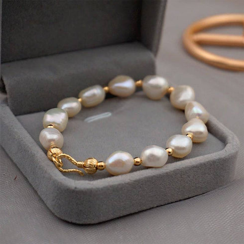 ELISA Baroque Pearl Bracelet - 18K Gold Plated